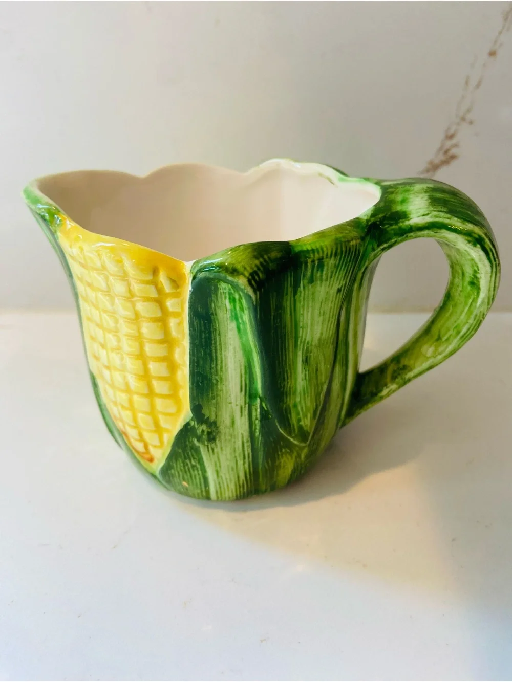 Vintage Corn on the Cob Salt & Pepper Shaker Set with Mini Creamer / Sugar Cup
